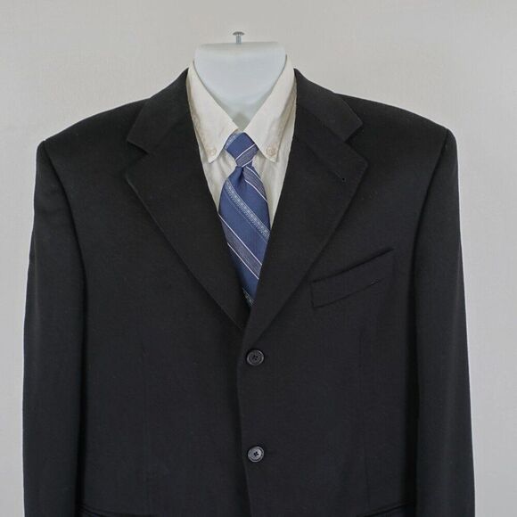 Hathaway Platinum 100% Pure Cashmere 3 Button Blazer 42R - Picture 1 of 14